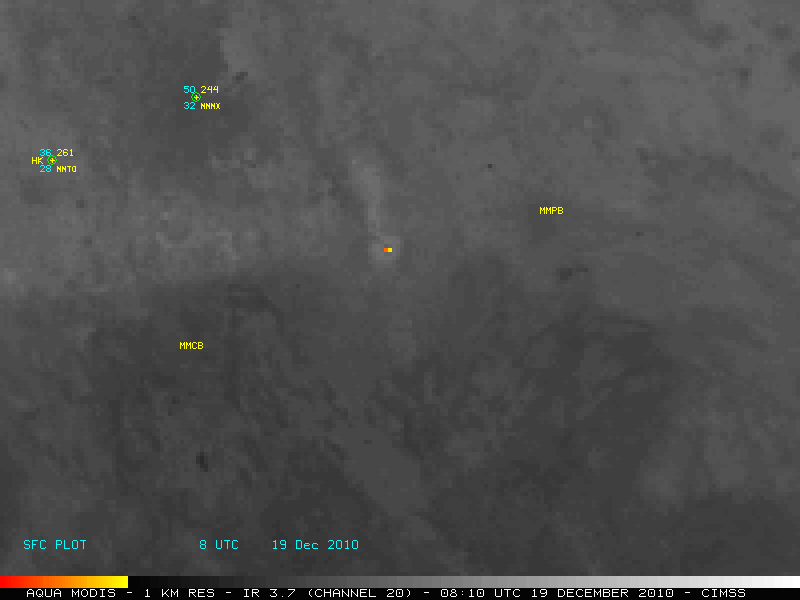 MODIS 3.7 Âµm shortwave IR image