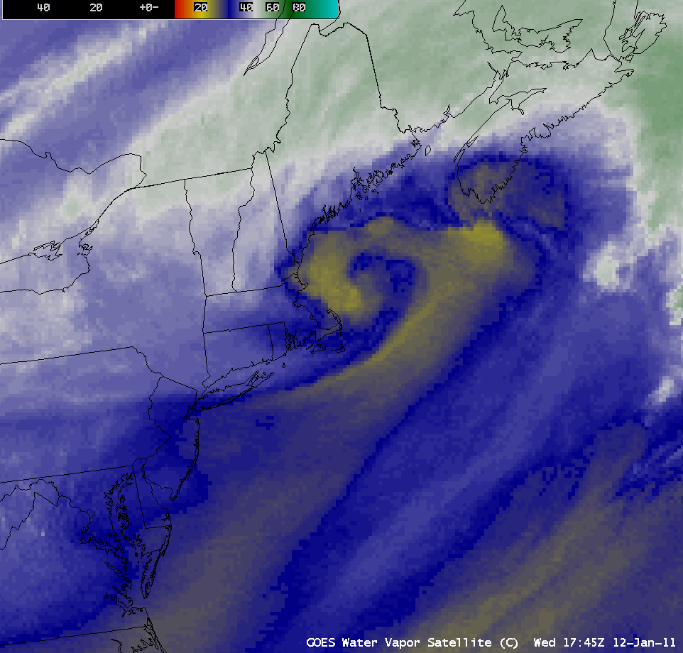 GOES-13 6.5 Âµm water vapor images (click image to play animation)