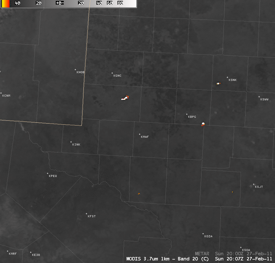 MODIS 3.7 Âµm + GOES-13 3.9 Âµm shortwave IR images