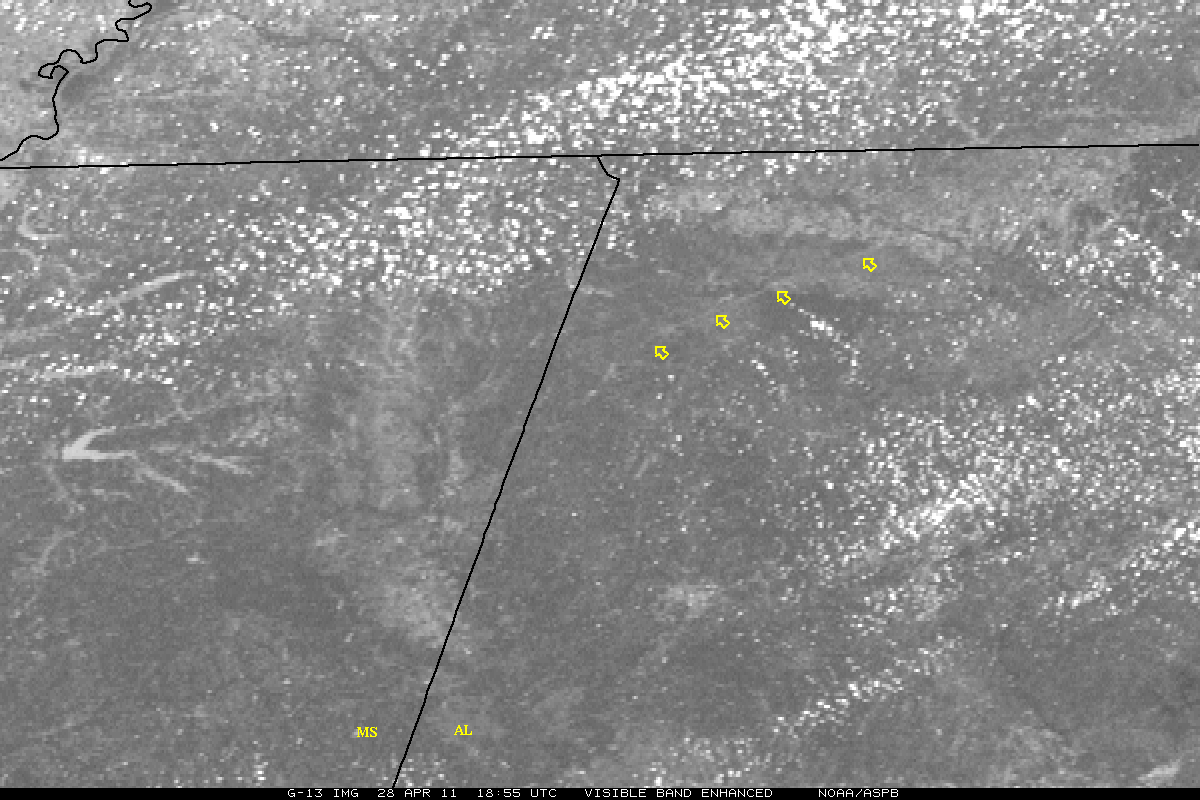 GOES-13 visible images (centered along Mississippi/Alabama border region)