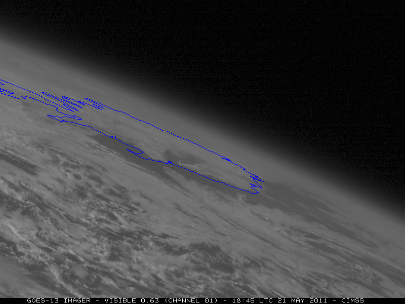 GOES-13 visible channel images
