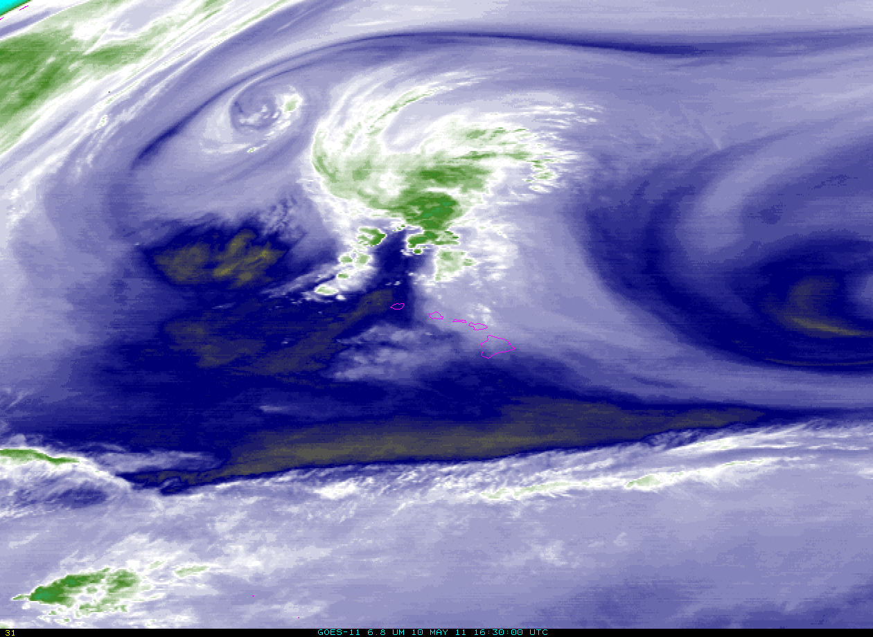 GOES Imager Water Vapor imagery
