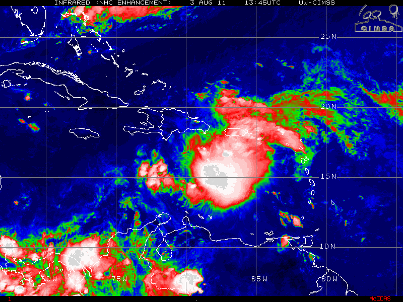 Emily at 1345 UTC on 3 August (click image to play animation)