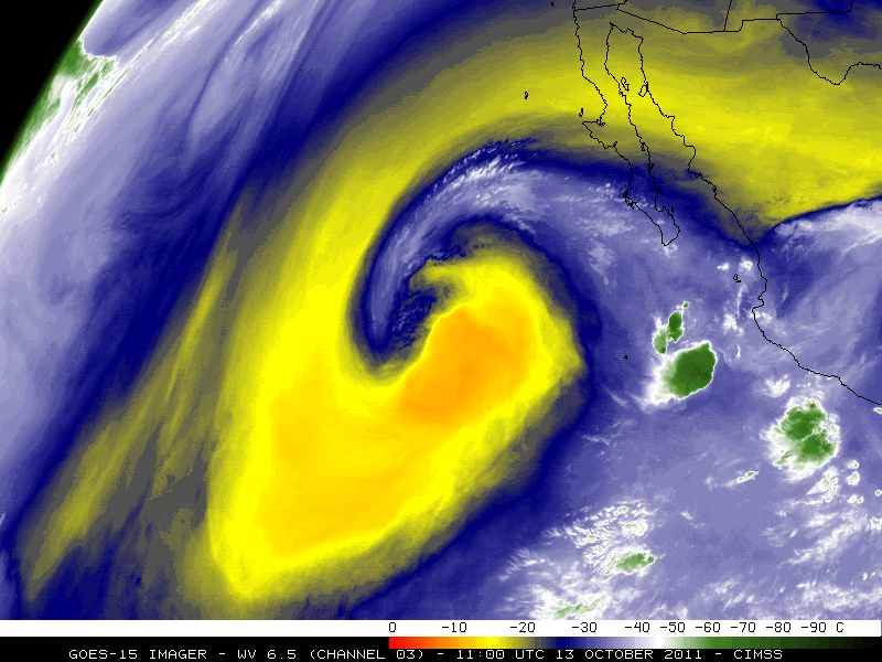 GOES-15 6.5 Âµm water vapor channel images (click image to play 3-day animation)