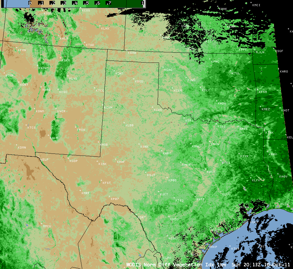 MODIS Normalized Difference Vegetation Index