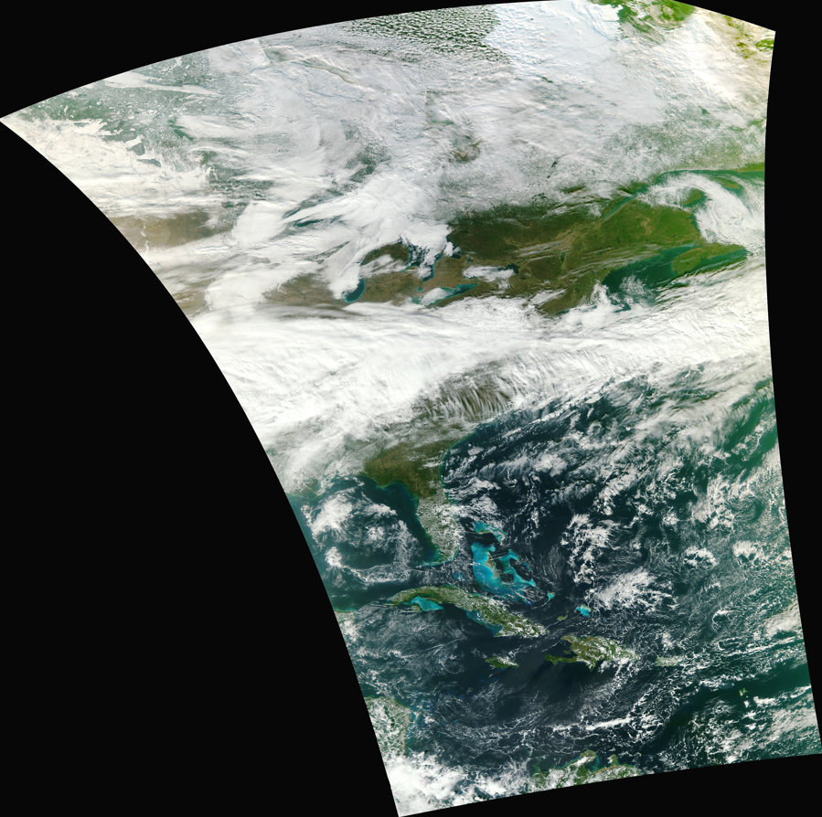 NPP VIIRS Red/Green/Blue (RGB) true color image