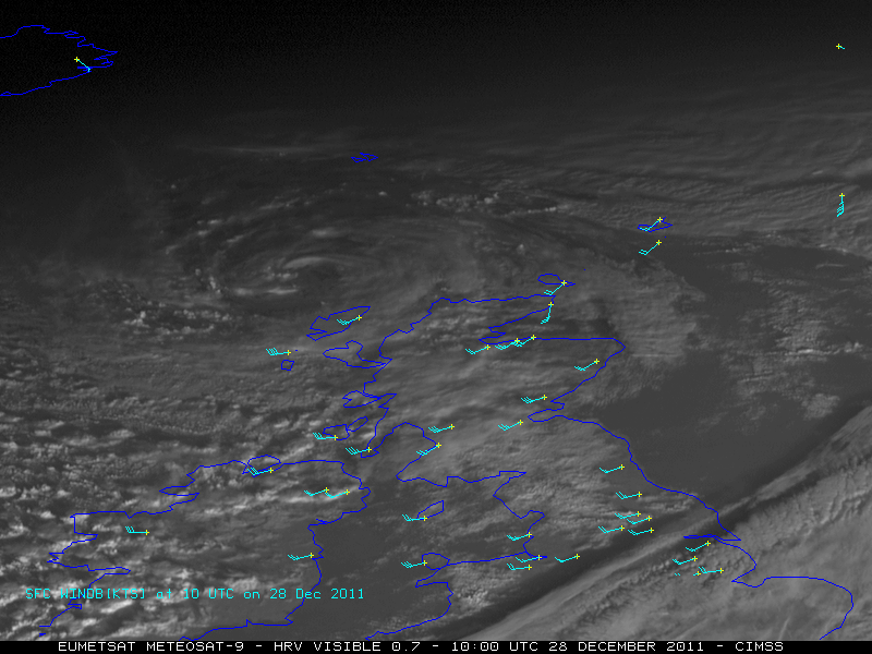 EUMETSAT Meteosat-9 High Resolution Visible (HRV) images