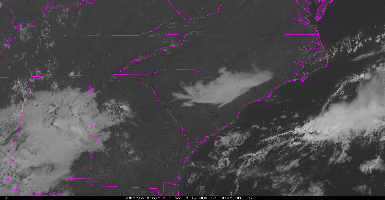 GOES-13 Visible (0.63 Âµm) (click image to play animation)