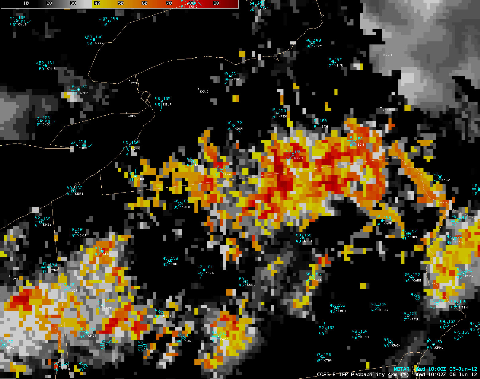 GOES-13 IFR Probability product (click image to play animation)