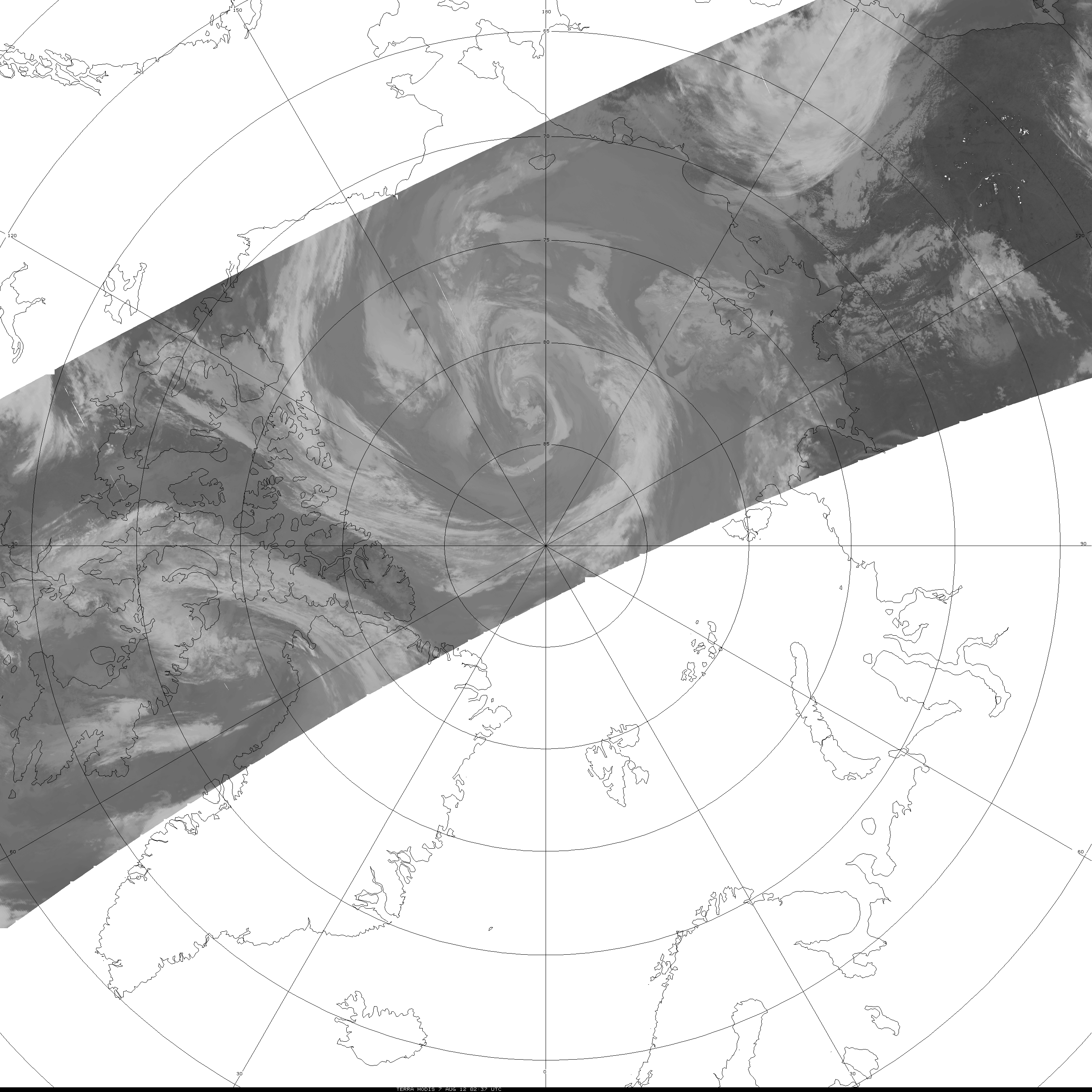 Terra MODIS 11.0 Âµm IR channel images (click image to play animation)