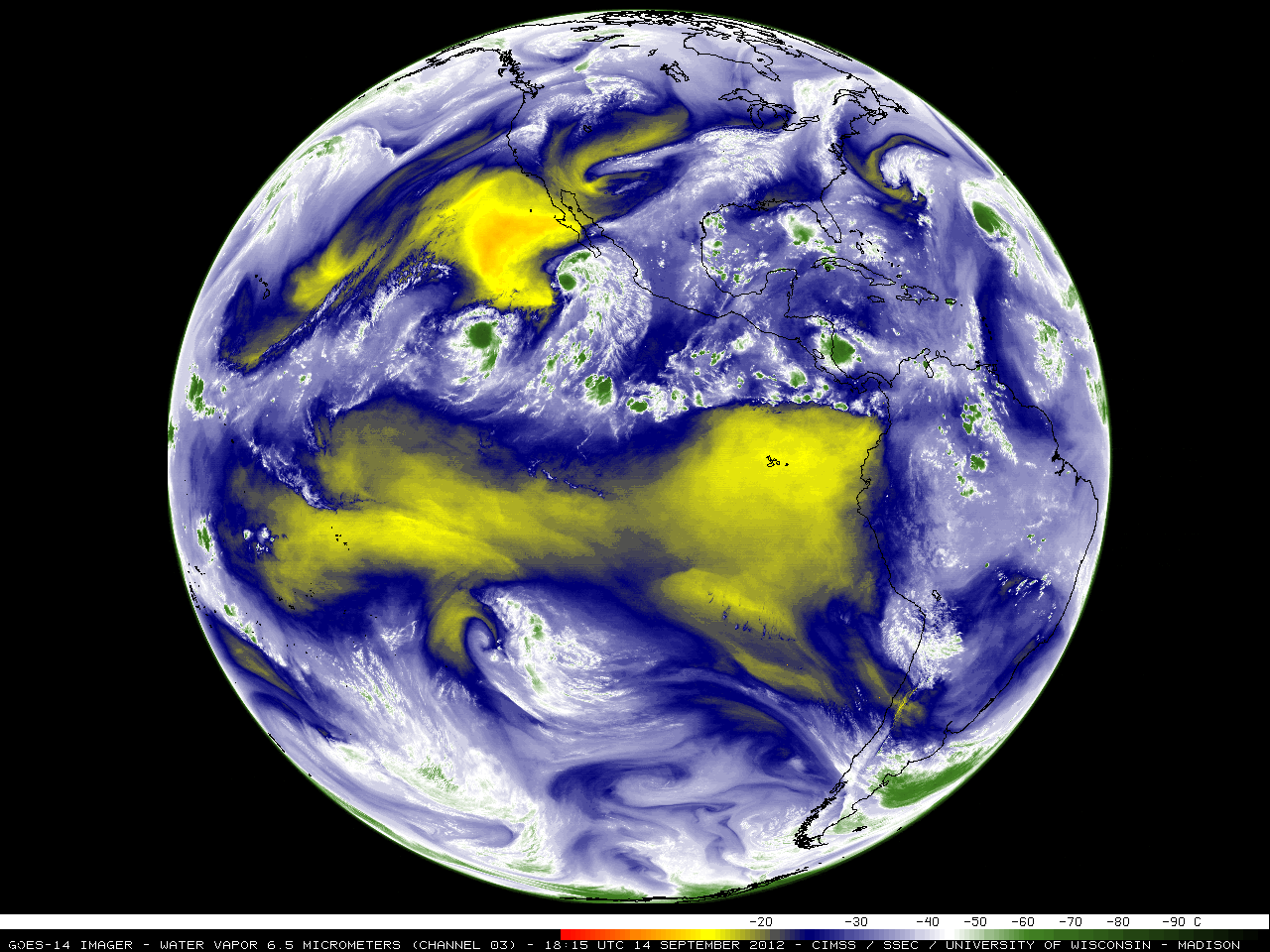 GOES-14 6.5 Âµm water vapor channel images (click image to play animation)