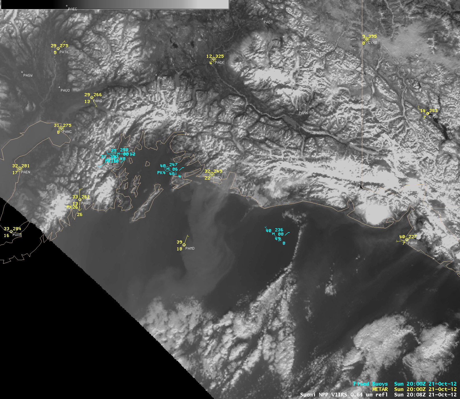 Suomi NPP VIIRS 0.64 Âµm visible channel images