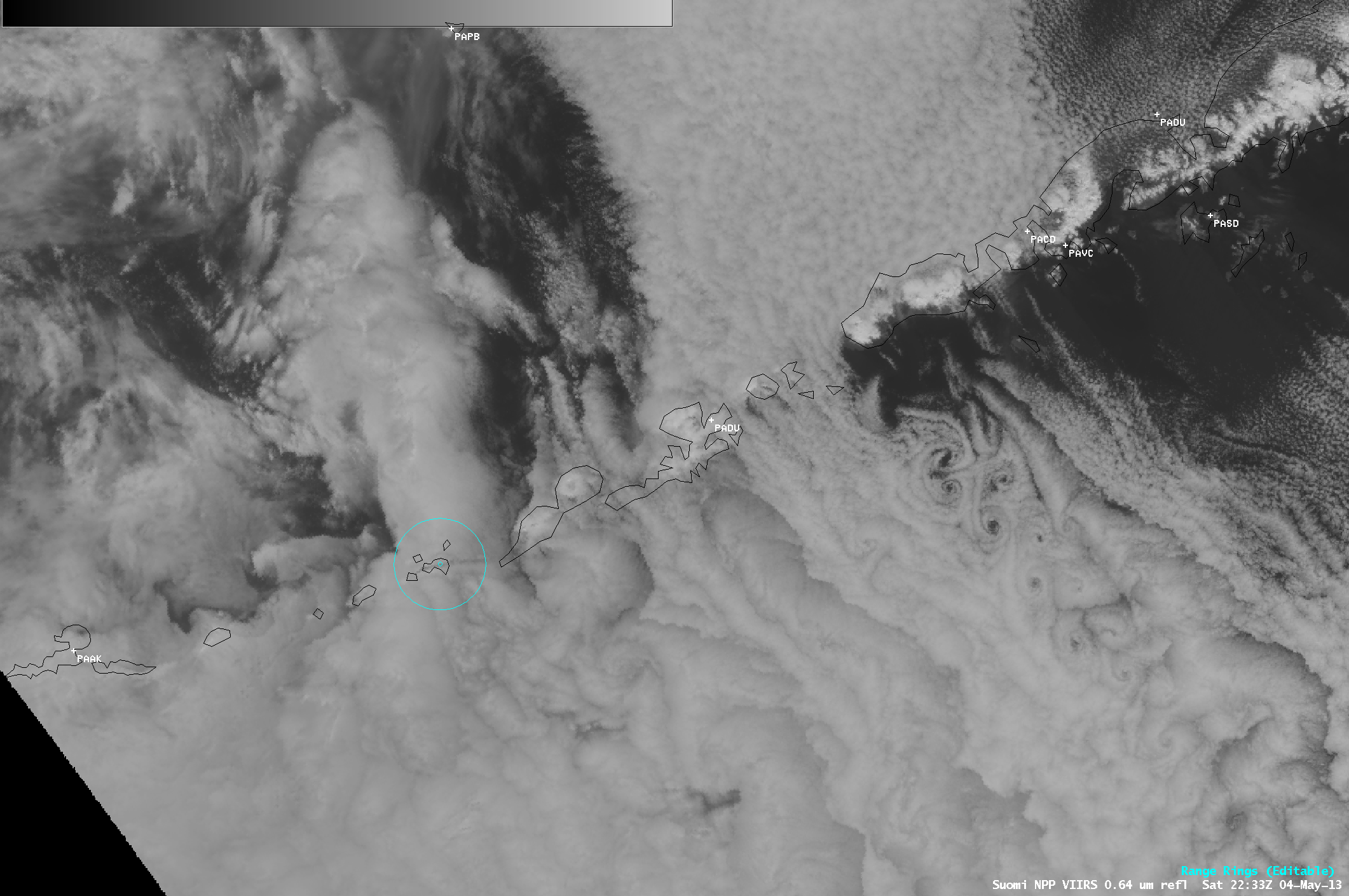 Suomi NPP VIIRS 0.64 Âµm visible channel images
