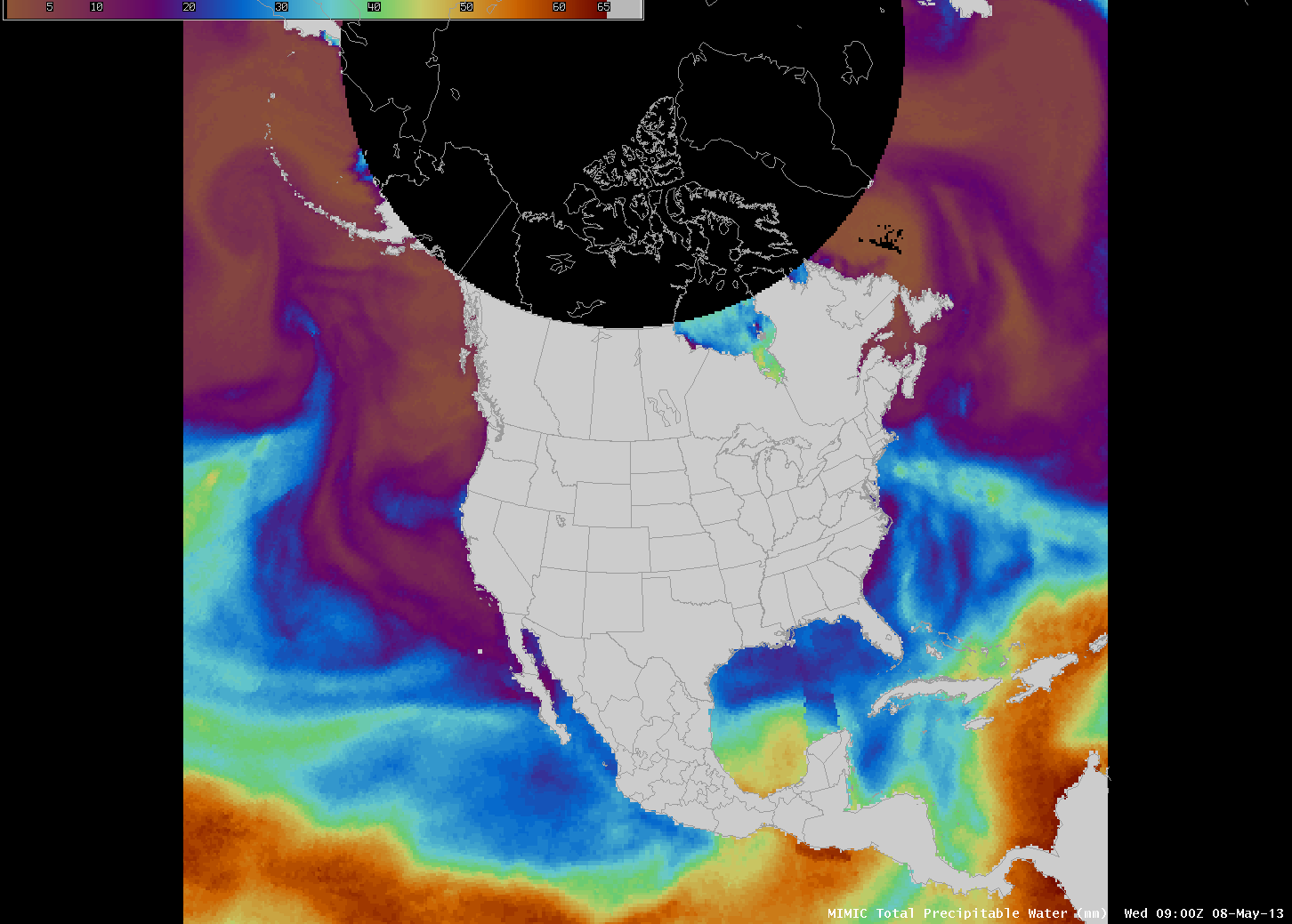 Morphed Total Precipitable Water (click image to play animation)