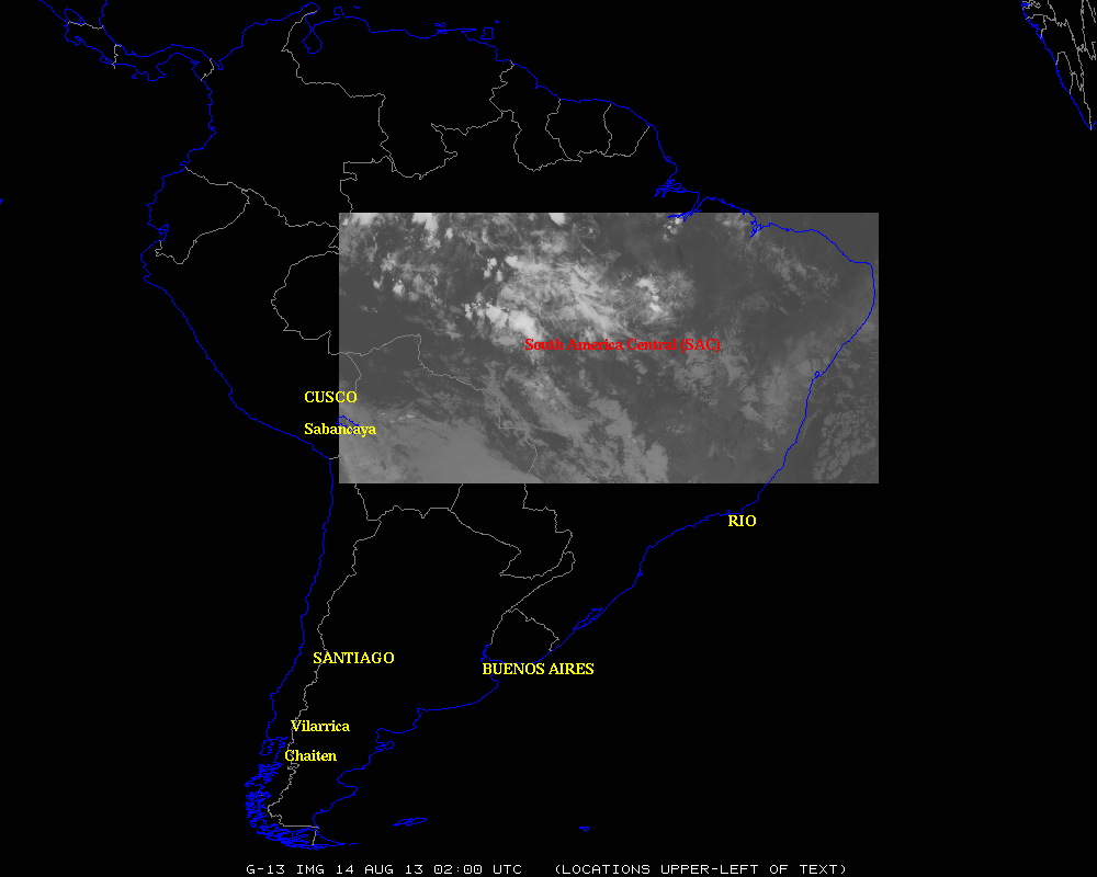 GOES-13 South America Sectors (A and B)