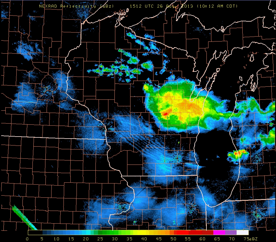 Radar Composite over Midwest (click image to play animation)