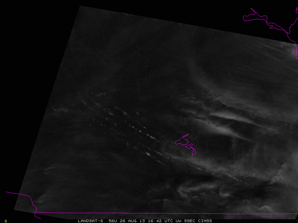 Landsat-8 0.56 Âµm visible channel image