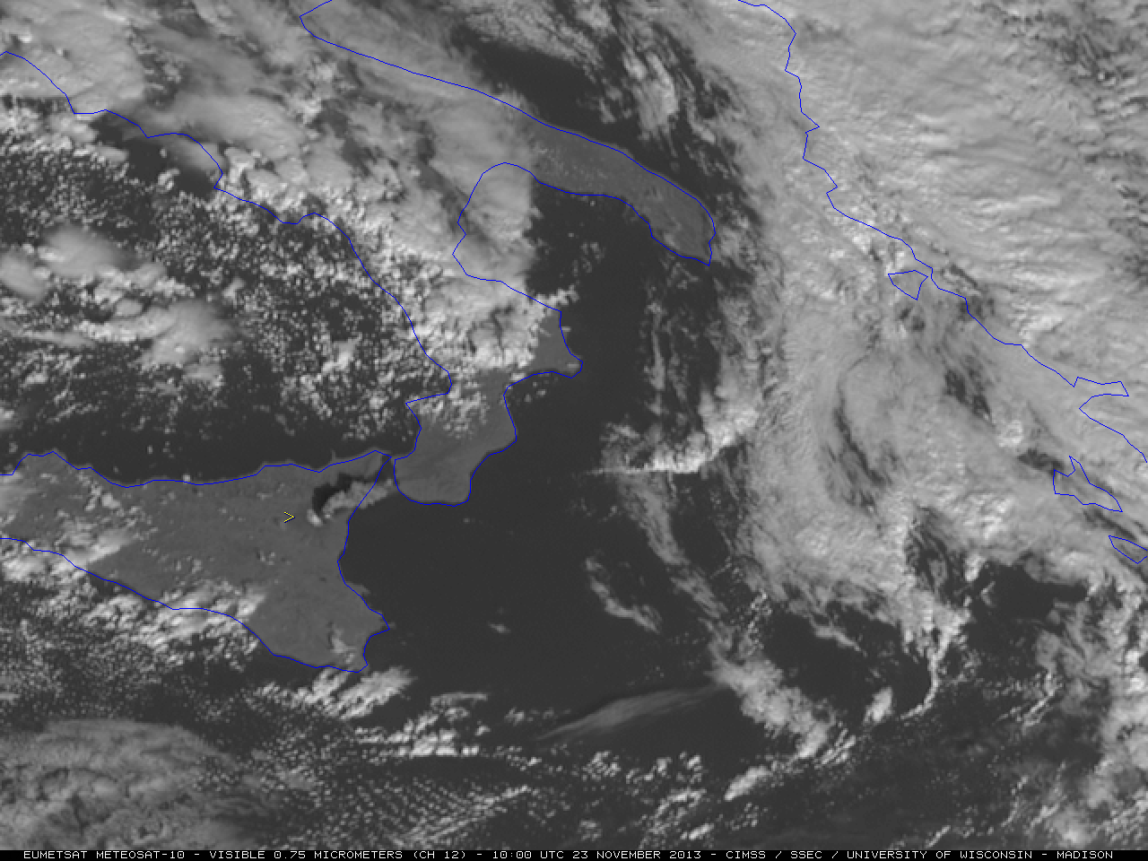 Meteosat-10 0.75 Âµm visible channel images (click to play animation)