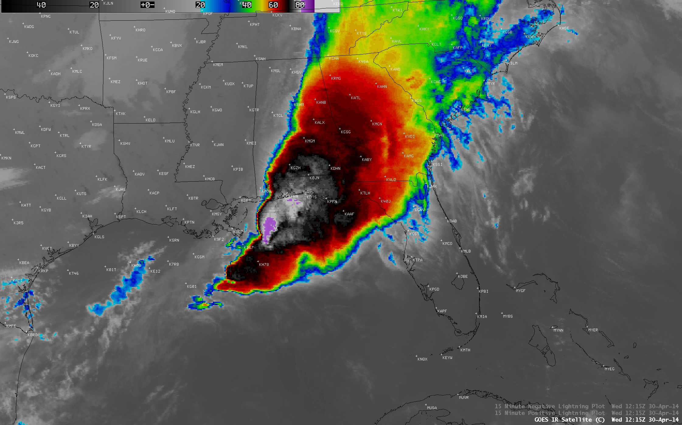 GOES-13 10.7 µm IR channel images (click to play animation)