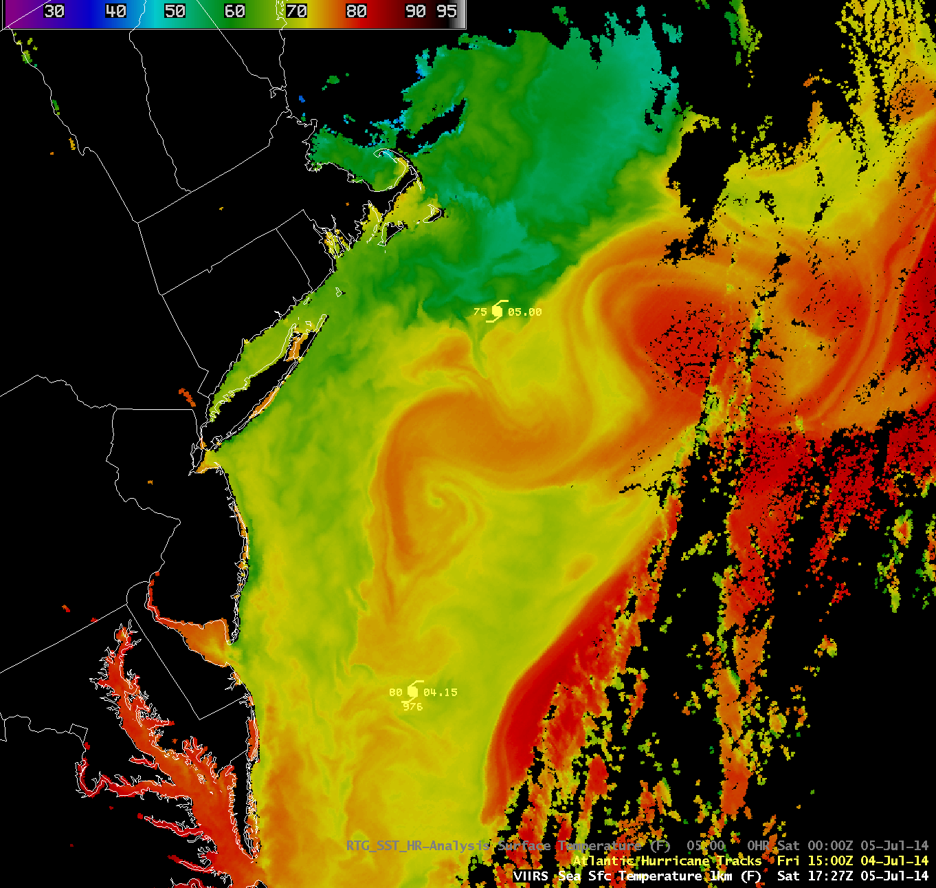 Suomi NPP VIIRS Sea Surface Temperature product, with a comparison to the RTG_SST_HR analysis