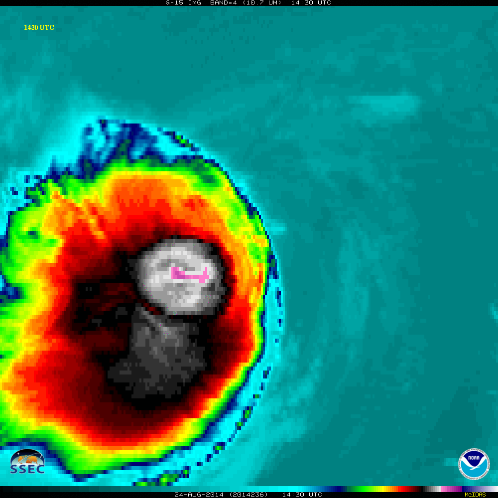 The effect of wind shear on Tropical Storm Karina — CIMSS Satellite Blog,  CIMSS