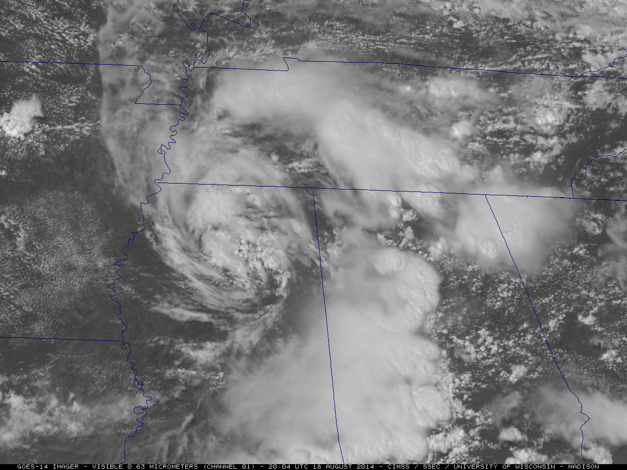 GOES-14 0.63 µm visible channel images (click to play animation)