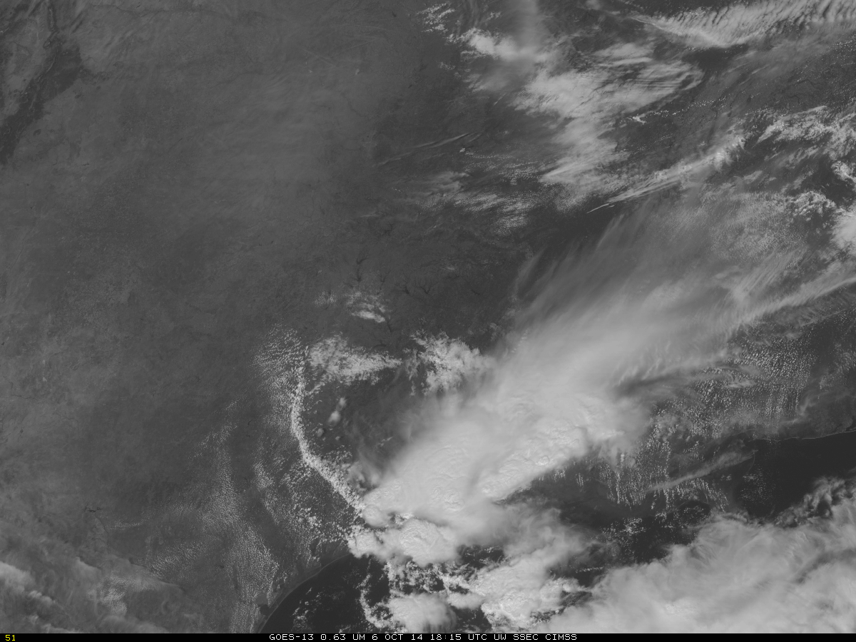 GOES-13 Visible (0.65µm) imagery (click to animate)