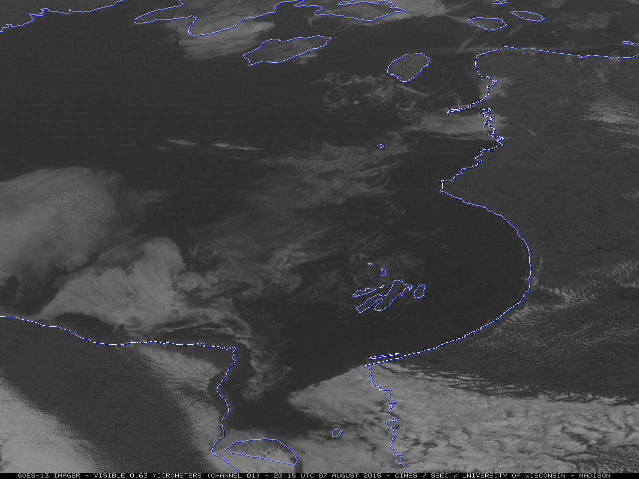 GOES-13 visible (0.63 µm) images [click to play animation]