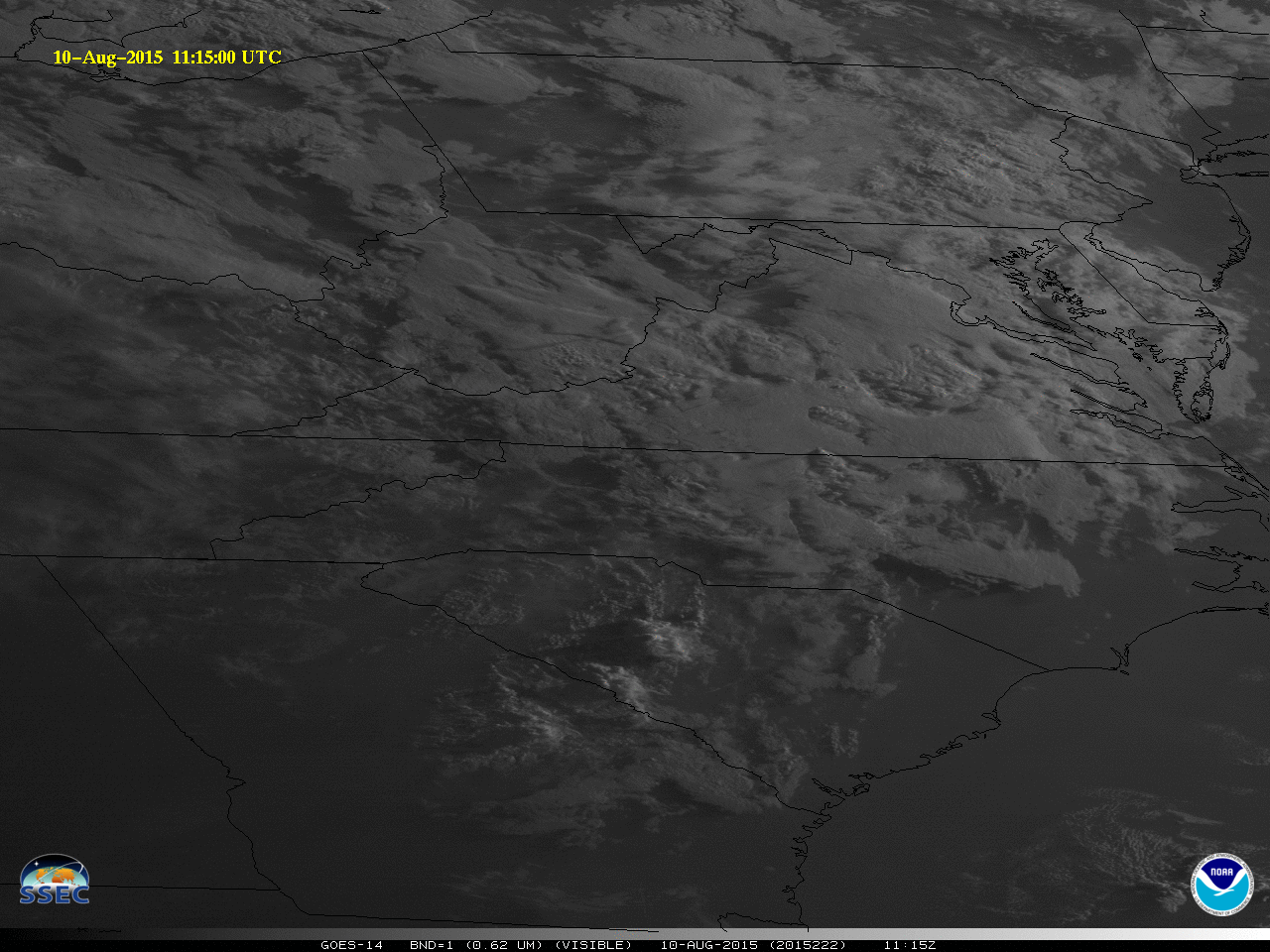 GOES-14 Visible (0.62 µm) Imagery  [click to play animation]