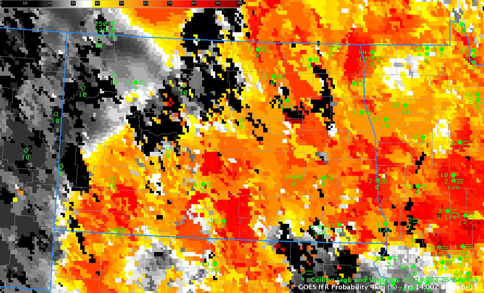 GOES-R IFR Probability fields, 1300-1515 UTC on 25 September 2015 [click to play animation]