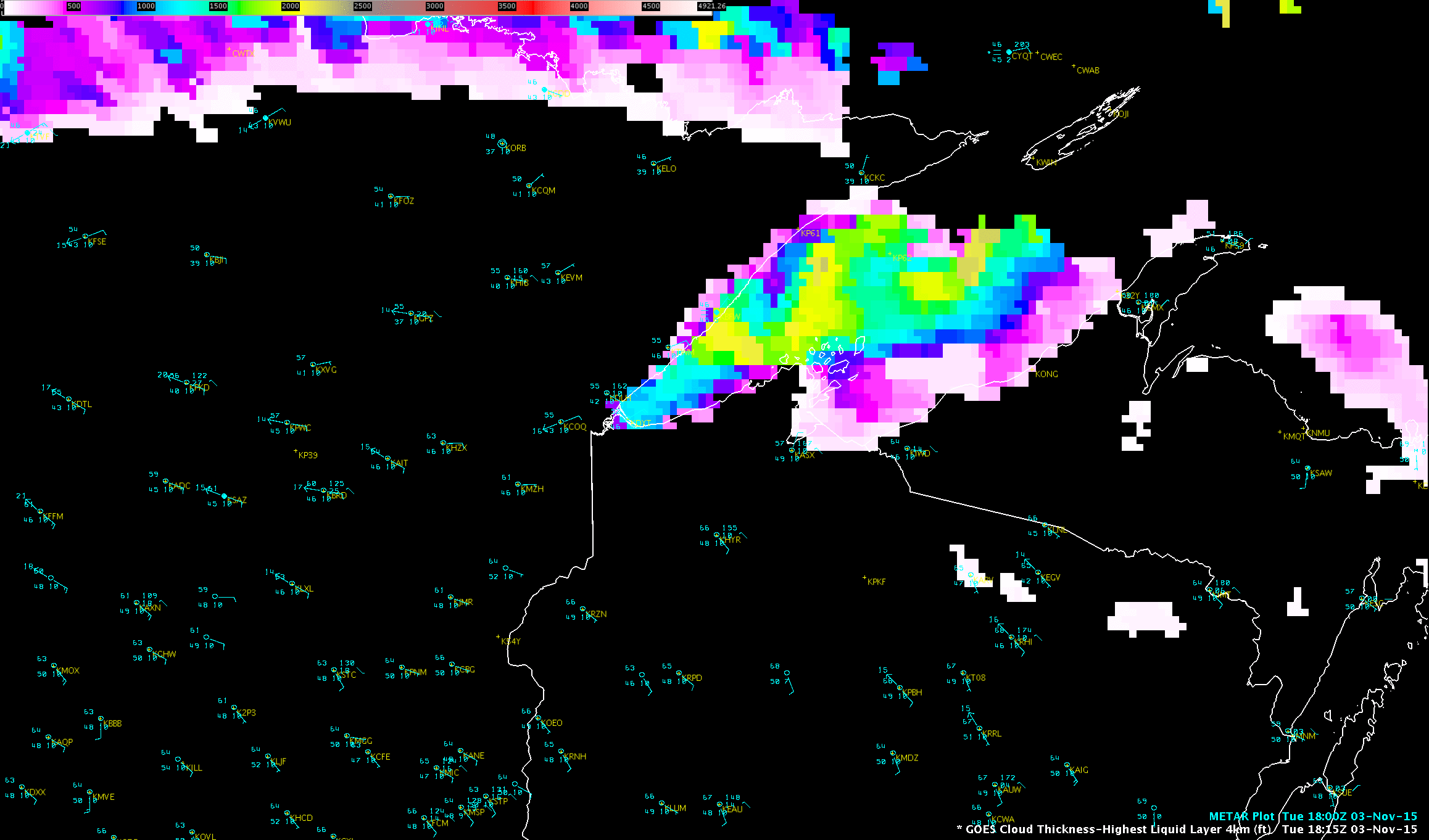 GOES-13 Low Cloud Thickness product [click to enlarge]