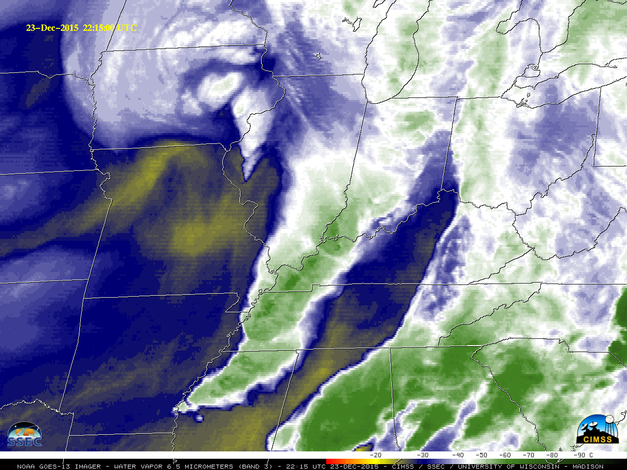 GOES-13 Water Vapor (6.5 µm) images [click to play animation]