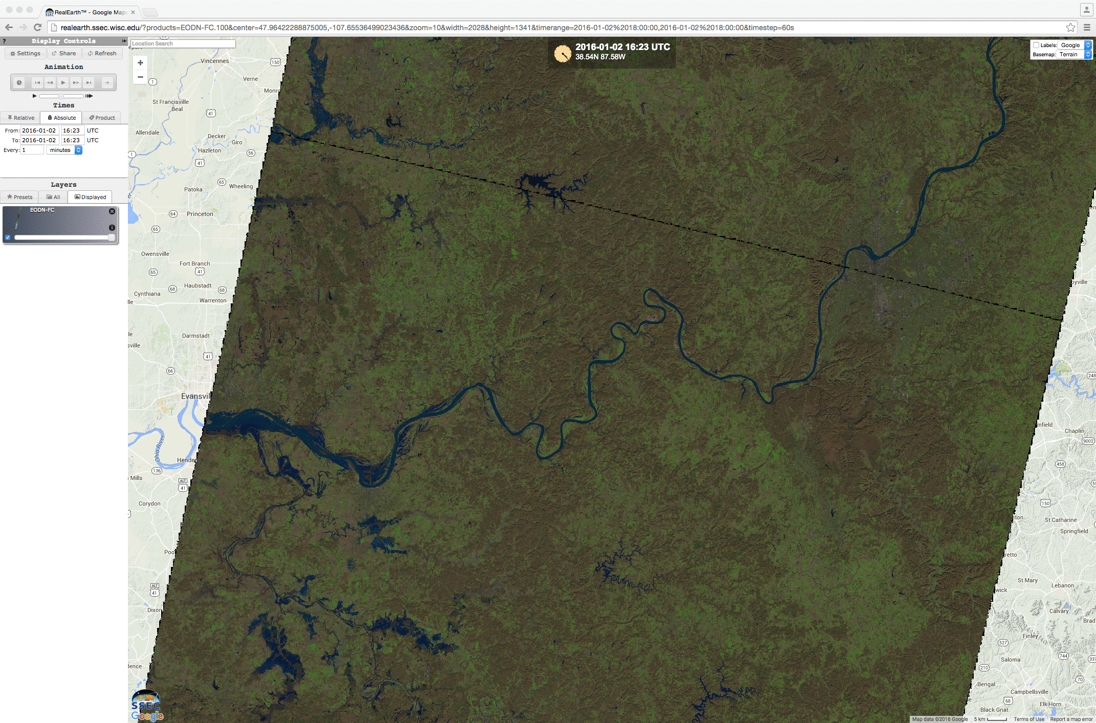 Landsat-8 false-color image [click to enlarge]