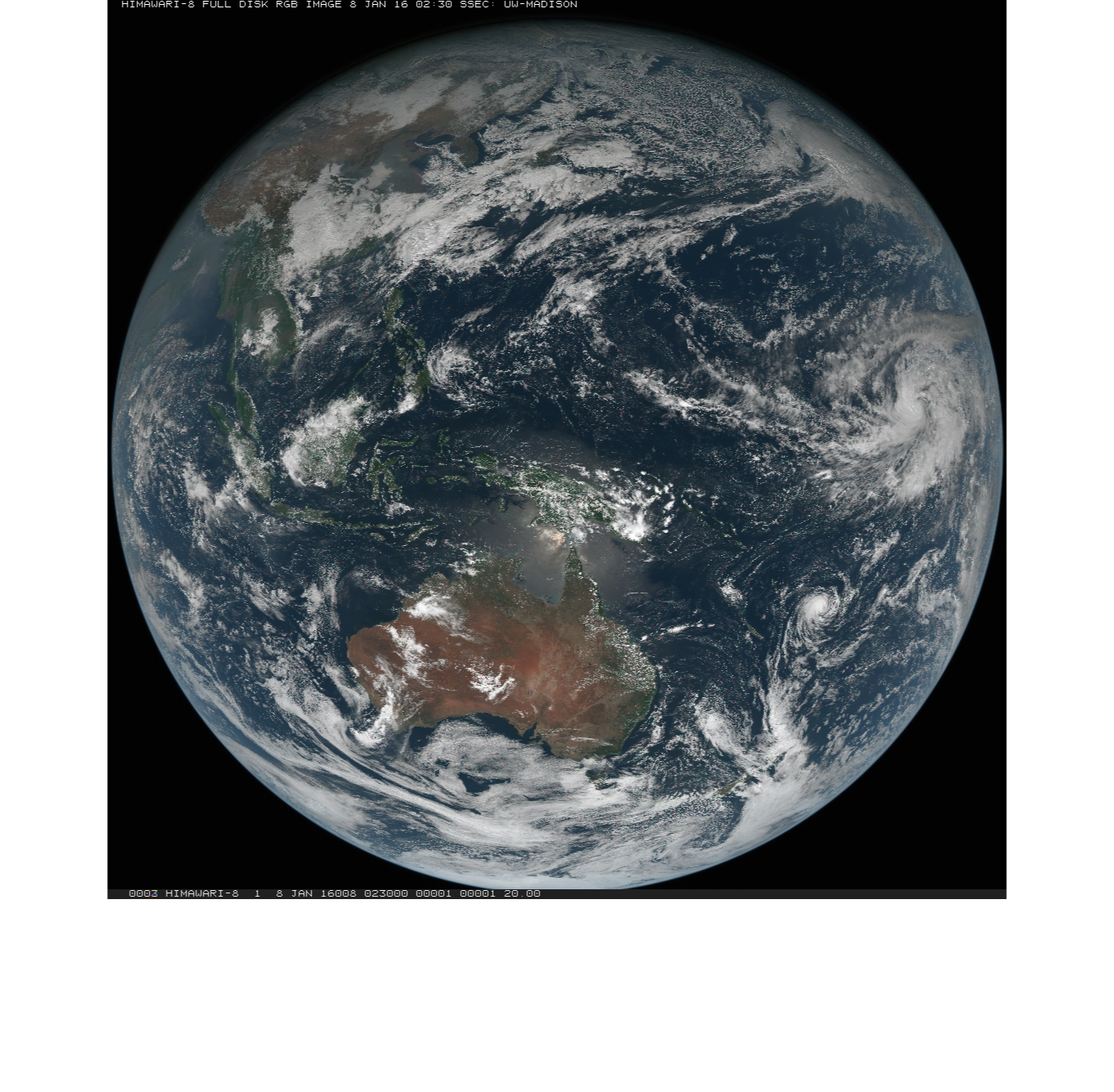 Himawari-8 True-Color Visible Imagery [click to enlarge], imagery Courtesy JMA