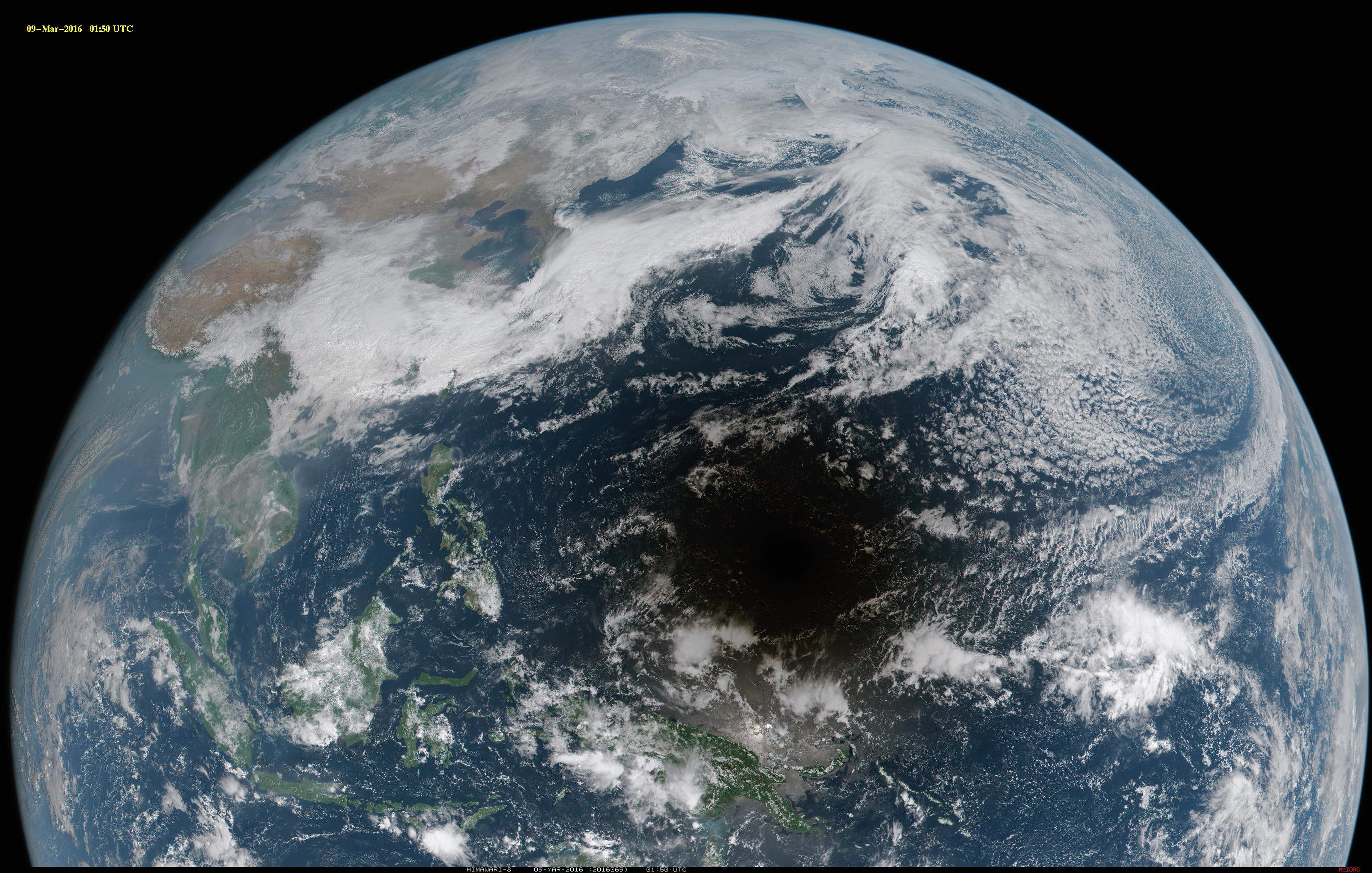 Solar eclipse shadow as seen from geostationary satellites — CIMSS Satellite  Blog, CIMSS