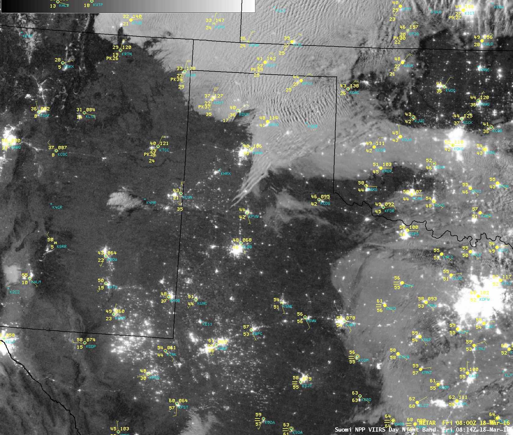 Suomi NPP VIIRS Day/Night Band (0.7 µm) image [click to enlarge]