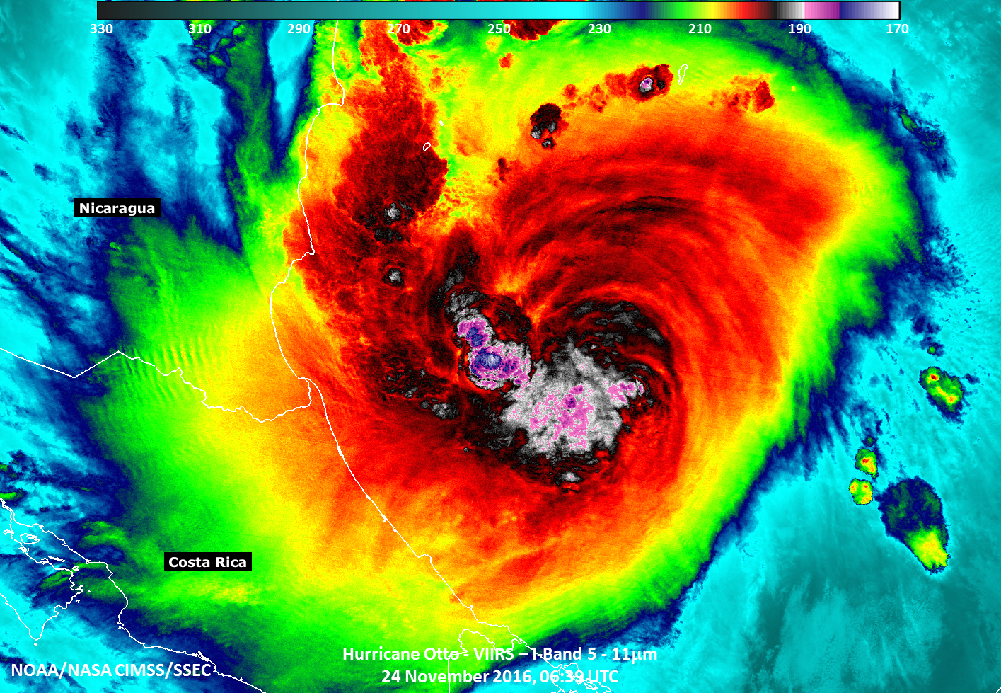 Suomi NPP VIIRS Infrared Window (11.45 µm) image [click to enlarge]