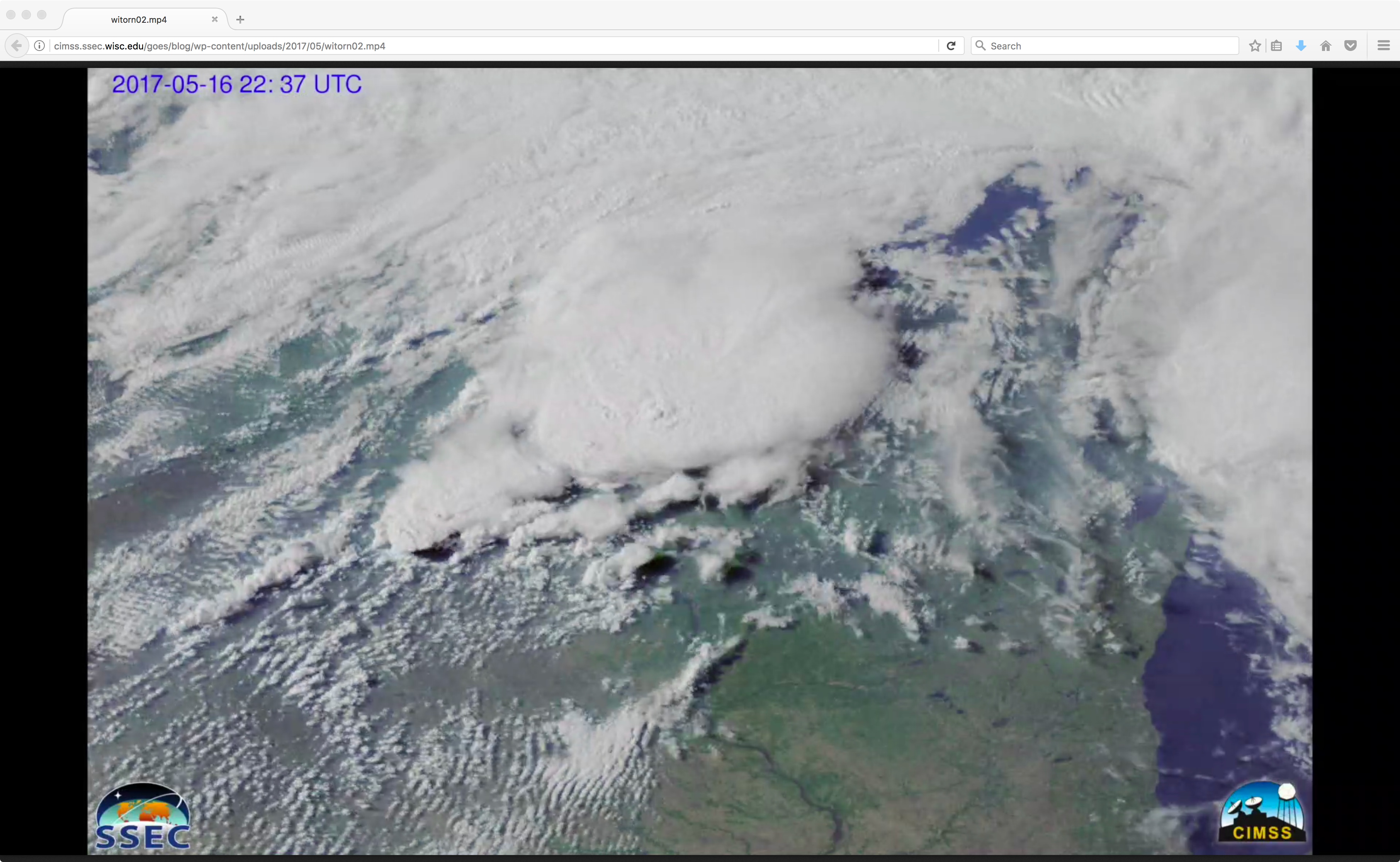 GOES-16 true-color RGB images [click to play animation]