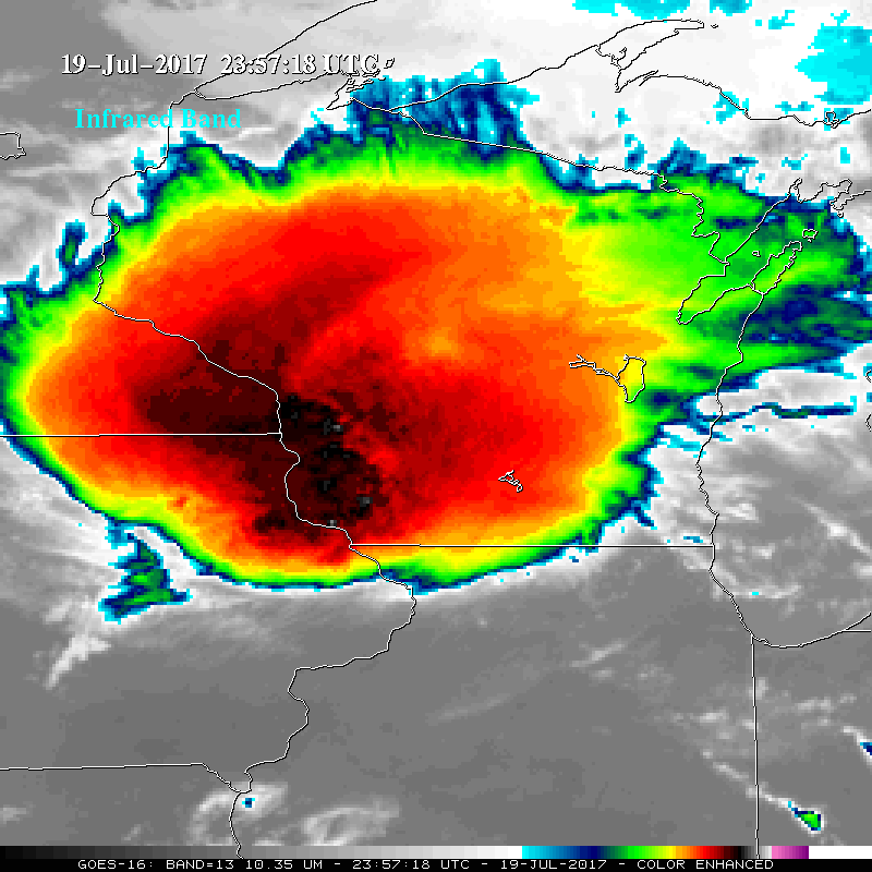GOES-16 Infrared Window (10.3 µm) images [click to play MP4 animation]