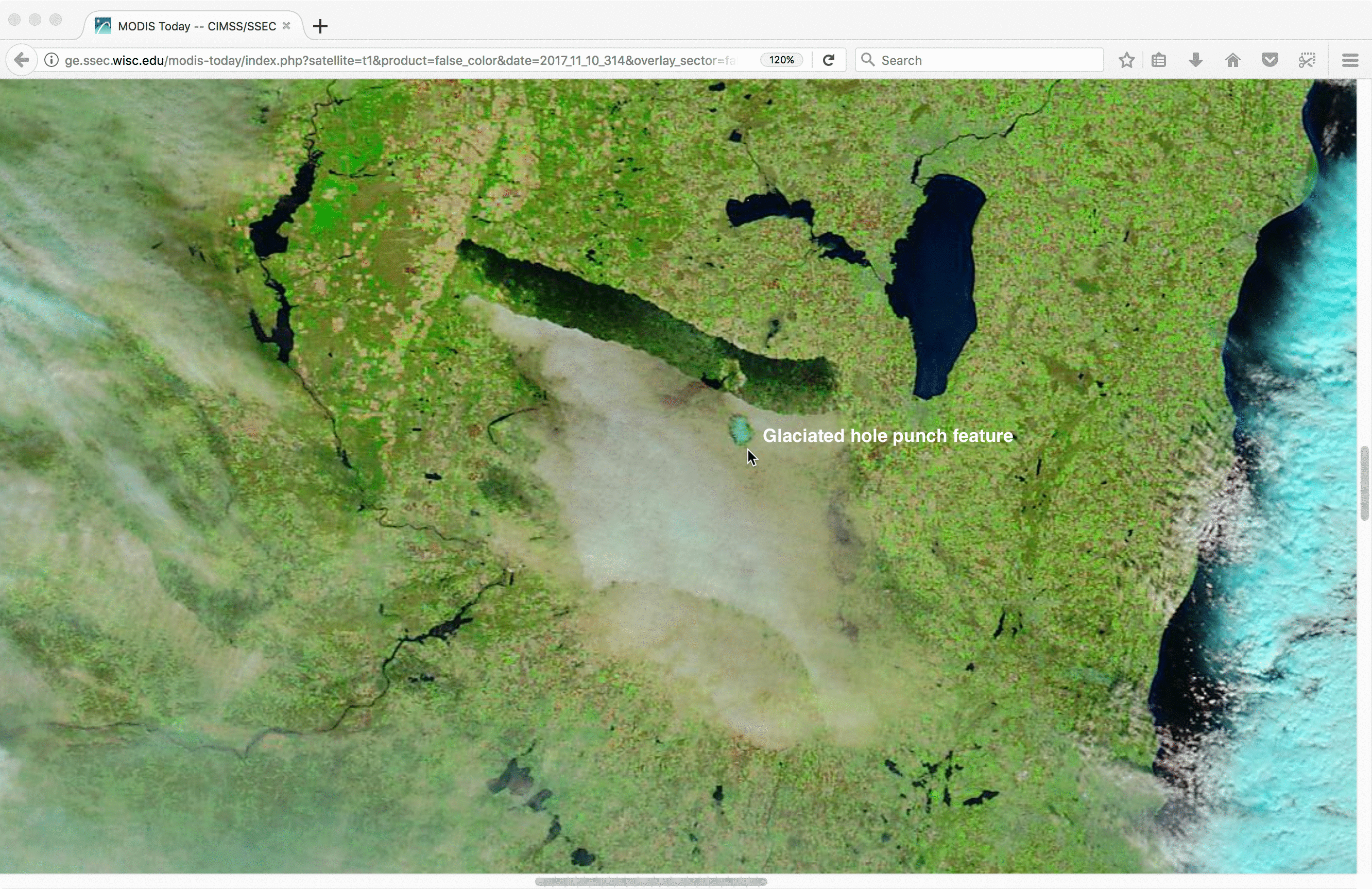 Terra MODIS false-color images [click to enlarge]
