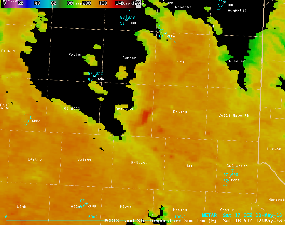 Terra MODIS Land Surface Temperature product [click to enlarge]
