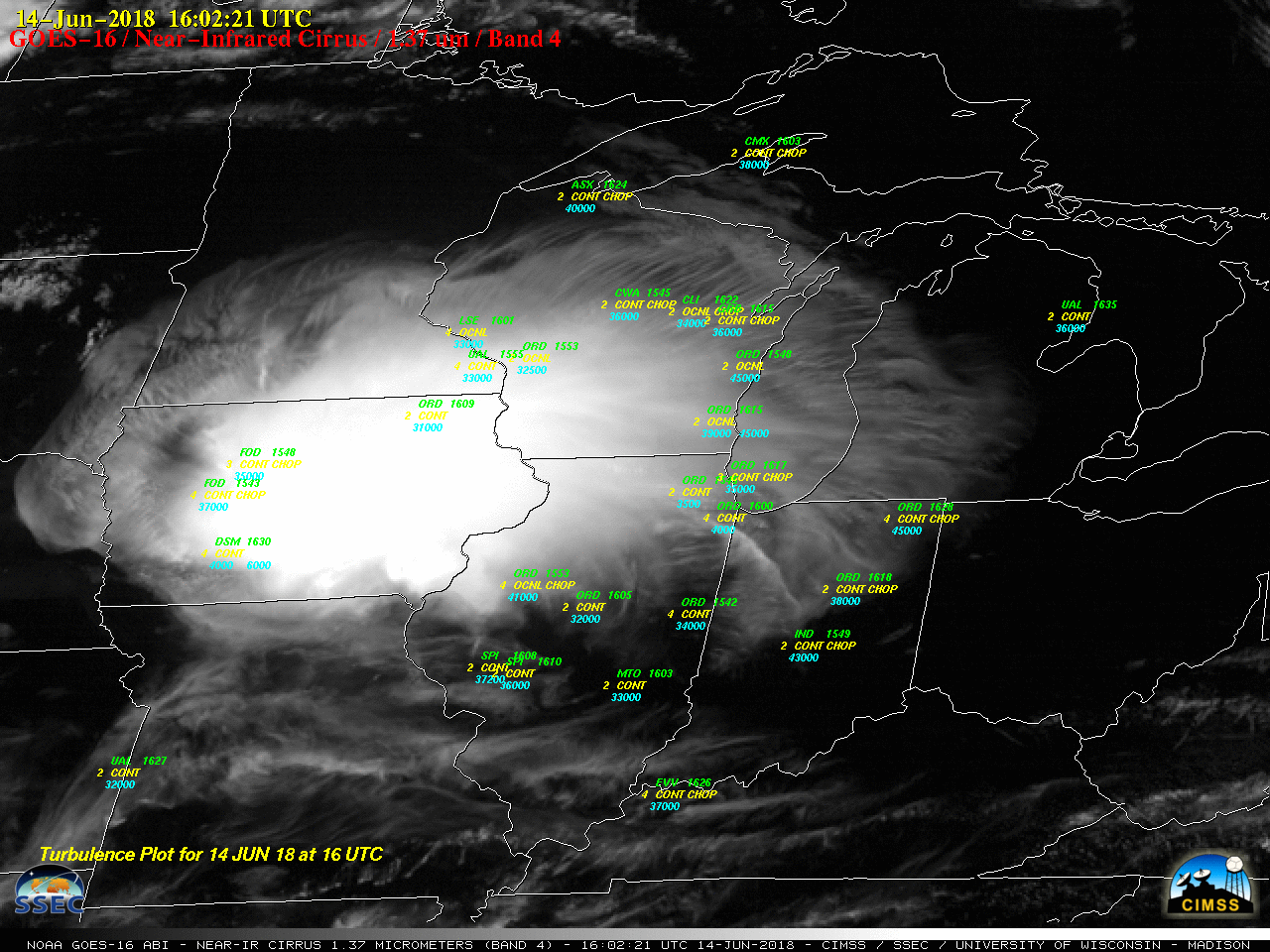GOES-16 Near-Infrared 