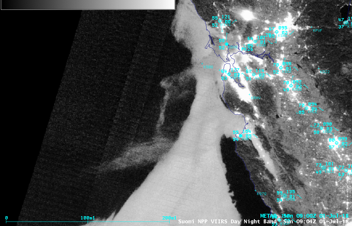 Suomi NPP VIIRS Day/Night Band (0.7 µm) images [click to enlarge]