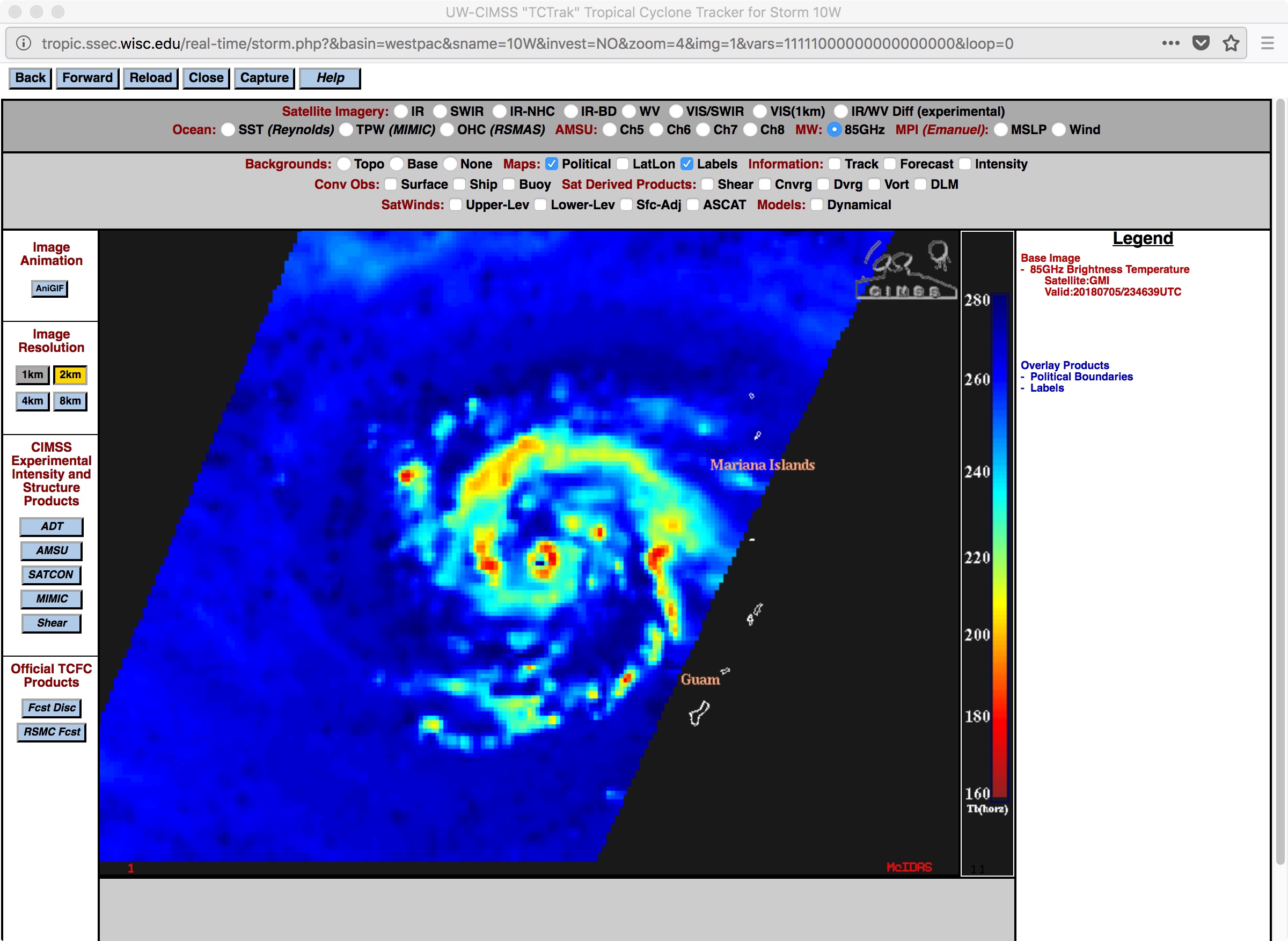 GPM GMI Microwave (85 GHz) image [click to enlarge]