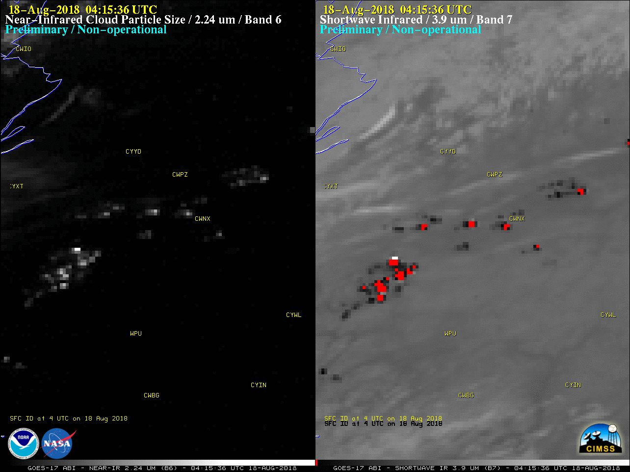 GOES-17 Near-Infrared 