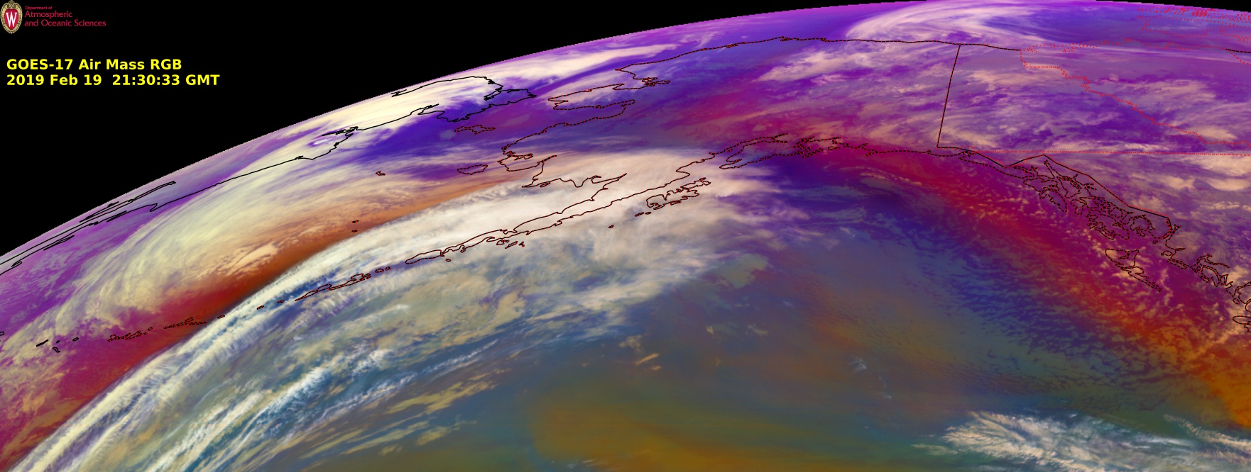 GOES-17 Air Mass RGB images [click to play animation | MP4]