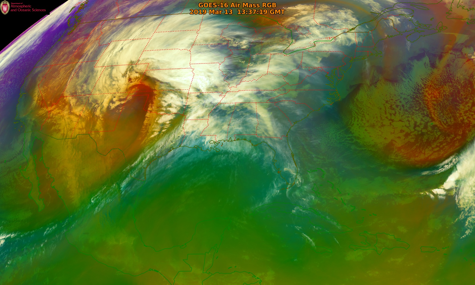 GOES-16 Air Mass RGB images [click to play animation | MP4]