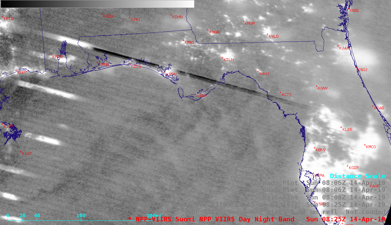 NOAA-20 VIIRS Day/Night Band (0.7 µm) image at 0825 UTC [click to enlarge]