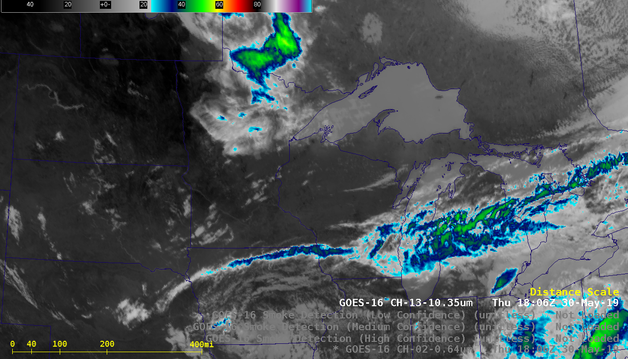 GOES-16 "Clean" Infrared Window (10.3 µm) images [click to play animation | MP4]