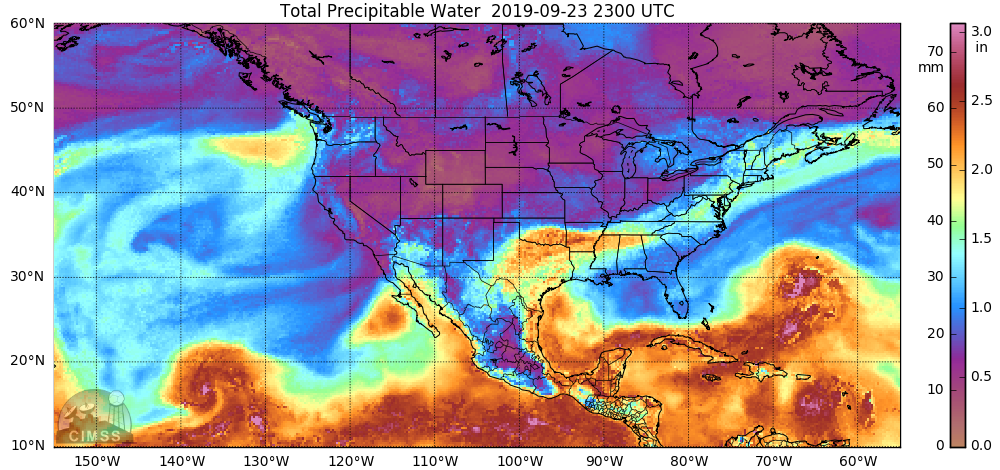 MIMIC Total Precipitable Water product [click to play animation | MP4]